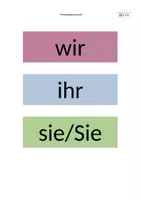 Vorschau - Mal- und Bastelvorlagen - Personalpronomen - Tafelmaterial und Kärtchen - Seite 3