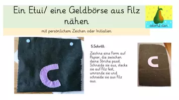 Vorschau - Stundenentwürfe - Werken: Eine Geldbörse bzw. ein Stifteetui nähen - Deckblatt