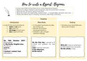 Vorschau - Arbeitsblätter - Writing Course - How to write a Report (Bericht) - Seite 2
