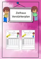 Vorschau - Fördermaterial/Inklusion - Kostenlos: Zielhaus - Verstärkerplan - Smileyplan - Deckblatt