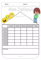 Vorschau - Fördermaterial/Inklusion - Kostenlos: Zielhaus - Verstärkerplan - Smileyplan - Seite 2