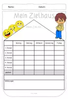 Vorschau - Fördermaterial/Inklusion - Kostenlos: Zielhaus - Verstärkerplan - Smileyplan - Seite 3