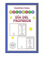 Vista previa - Manualidades / Dibujos para colorear - TARJETAS PLEGABLES DIA DEL PROFESOR - Portada