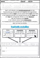 Vorschau - Stundenentwürfe - Modul 1.3: Die Kopf- und Fußzeile Informationstechnologie Lehrplan Plus - Seite 1