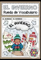 Vista previa - Manualidades / Dibujos para colorear - EL INVIERNO - Rueda de Vocabulario - Portada