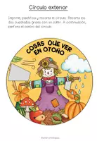 Vista previa - Hojas de trabajo - EL OTOÑO - Rueda de Vocabulario - página 2