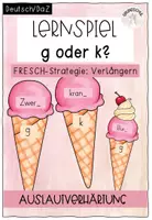 Vorschau - Spiele - Eis-Puzzle Auslautverhärtung (g oder k?) - Verlängern - Deckblatt