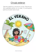 Vista previa - Hojas de trabajo - EL VERANO - Rueda de Vocabulario - página 2