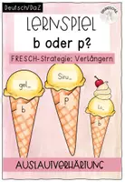 Vorschau - Spiele - Eis-Puzzle Auslautverhärtung (b oder p?) - Verlängern - Deckblatt