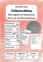 Vorschau - Präsentationen/Tafelbilder - Materialpaket Erlebniserzählung - Deckblatt