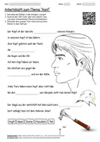 Vorschau - Arbeitsblätter - Arbeitsblatt "Kopf" + Onlineübung & MP3 + - Deckblatt