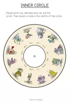 Vista previa - Hojas de trabajo - VERBS 1 - Vocabulary Wheel - página 3