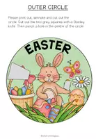 Vista previa - Hojas de trabajo - EASTER - Vocabulary Wheel - página 2