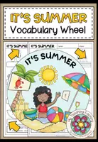 Vista previa - Hojas de trabajo - IT'S SUMMER - Vocabulary Wheel - Portada