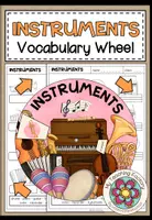 Vista previa - Hojas de trabajo - INSTRUMENTS - Vocabulary Wheel - Portada