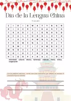 Vista previa - Hojas de trabajo - Lengua China / Efeméride / Sopa de Letras - página 2