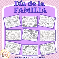 Vista previa - Manualidades / Dibujos para colorear - DÍA DE LA FAMILIA - MURAL COLABORATIVO - Portada
