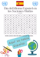 Vista previa - Hojas de trabajo - Español / Efeméride/ Sopa de Letra - página 2