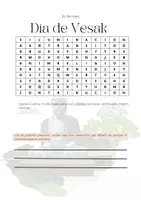 Vista previa - Hojas de trabajo - Vesak / Efeméride / Sopa de Letras - Portada
