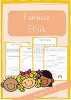 Vorschau - Arbeitsblätter - Familie Ethik - Deckblatt