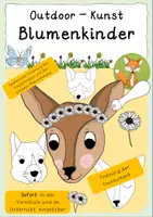 Vorschau - Mal- und Bastelvorlagen - Blumenkinder Bastelvorlage Prickeln/Vorschule/Klasse 1 - Deckblatt