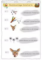 Vorschau - Mal- und Bastelvorlagen - Blumenkinder Bastelvorlage Prickeln/Vorschule/Klasse 1 - Seite 1