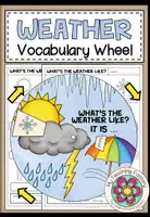 Vista previa - Hojas de trabajo - WEATHER - Vocabulary Wheel - Portada