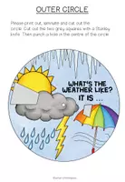 Vista previa - Hojas de trabajo - WEATHER - Vocabulary Wheel - página 2