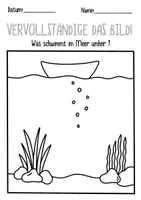 Vorschau - Mal- und Bastelvorlagen - Weitermalbilder für den Sommer ☀️ - Seite 2