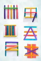 Aperçu - Apprentissages en autonomie - modèles constructions avec bâtons d'esquimaux - Page de couverture