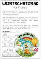 Vista previa - Hojas de trabajo - DER FRÜHLING - Wortschatzrad - página 1