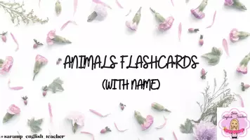 Vista previa - Tarjetas / Manipulativos - ANIMALS: FLASHCARDS - página 1