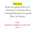 Vorschau - Arbeitsblätter - Gerade und ungerade Zahlen bis 25 - Seite 2