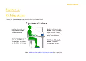 Vorschau - Stationenlernen - Achtsamkeit (Fitness) - Gesunder Rücken - Fit am Arbeitsplatz - Seite 2