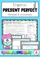 Vorschau - Arbeitsblätter - Present Perfect - Merkblatt und Worksheet - Happy Edition - Deckblatt