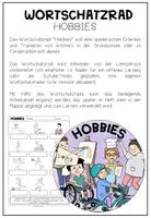 Vista previa - Hojas de trabajo - HOBBIES - Wortschatzrad - página 1