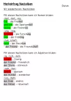 Vorschau - Stundenentwürfe - Nachsilben bei Nomen und Adjektiven - Seite 3