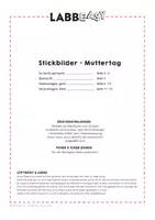 Vorschau - Mal- und Bastelvorlagen - Stickbilder Muttertag - Stickvorlagen für Kinder - Seite 3