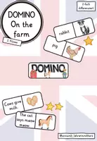 Vorschau - Spiele - Domino: On the farm - Farm animals (2. Klasse, Playway) - Deckblatt