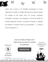 Aperçu - Feuilles d'exercices - Situation Écriture Pirates Description Récit - Page 3