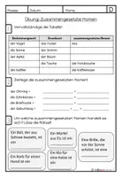 Vorschau - Arbeitsblätter - Materialpaket Deutsch: Wortbildung - zusammengesetzte Nomen - Seite 3