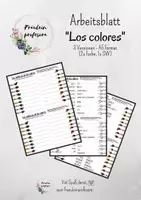 Vorschau - Arbeitsblätter - Las sombras de los colores - Farbschattierungen - Deckblatt