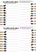 Vorschau - Arbeitsblätter - Las sombras de los colores - Farbschattierungen - Seite 3