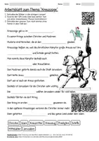 Vorschau - Arbeitsblätter - Arbeitsblatt "Kreuzzüge" + Onlineübung & MP3 + Mindmap + Infografik - Deckblatt