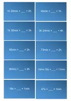 Vorschau - Aufgabenkarten - Karten Zeit umrechnen - Seite 2