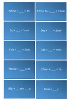Vorschau - Aufgabenkarten - Karten Zeit umrechnen - Seite 3