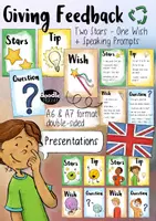 Vorschau - Bildkarten - Feedback Cards - Präsentationen Englischunterricht - Deckblatt
