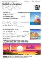 Vorschau - Arbeitsblätter - Arbeitsblatt "Küste" + Onlineübung & MP3 + Infografik - Deckblatt