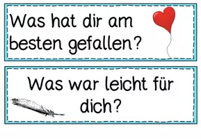 Vorschau - Stationenlernen - Reflexionsfragen - Seite 1