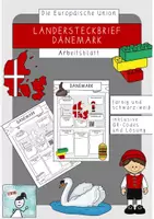 Vorschau - Arbeitsblätter - Ländersteckbrief Dänemark - Deckblatt